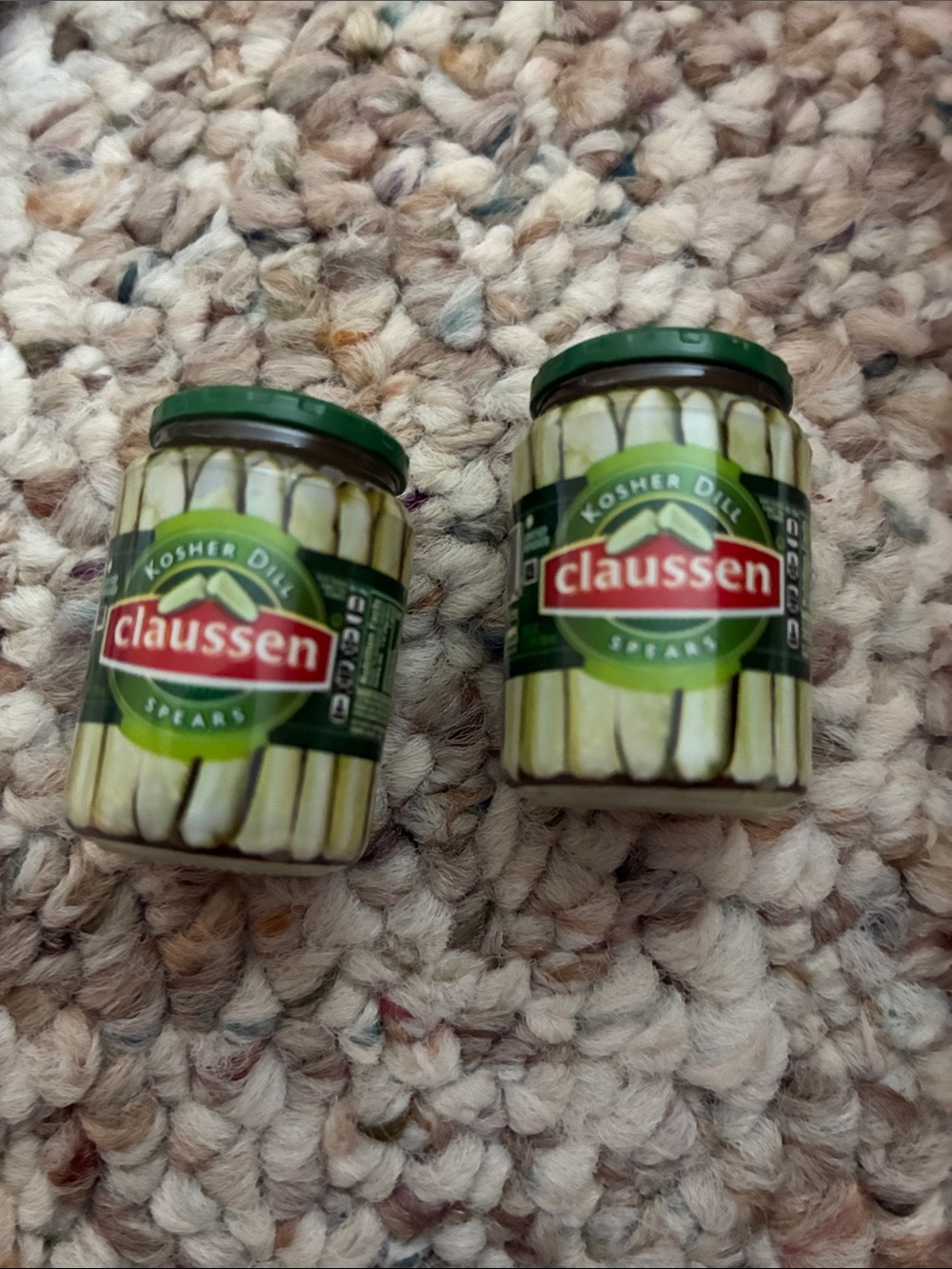 Claussen Kosher Dill Spears - Green Jar Kids Toy (Set of 2)